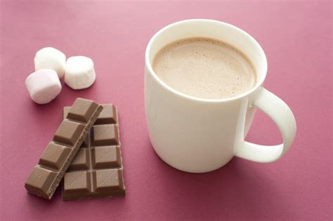 Delicious hot chocolate drink with ingredients - Free Stock Image