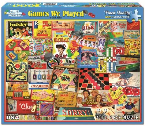 Games We Played 1000 Pc - Toys & Co. - White Mountain Puzzles