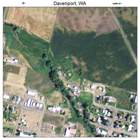 Aerial Photography Map of Davenport, WA Washington