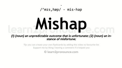 Pronunciation of Mishap | Definition of Mishap - YouTube