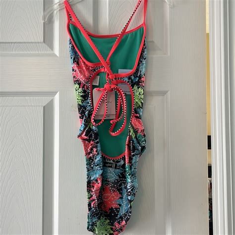 dolphin | Swim | Nwt Dolphin Uglies Competition One Piece Swimsuit Multi Color Tie Back | Poshmark