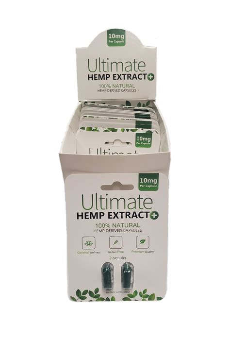 Ultimate Hemp Extract, Hemp Derived Capsules Display – Tacony Distributors