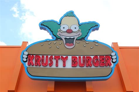 Krusty Burger logo, Krusty the Clown, burgers, sign, The Simpsons HD ...