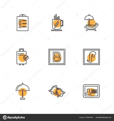 Minimalistic Flat App Icons Isolated White Background Stock Vector by ©ibrandify 206854056