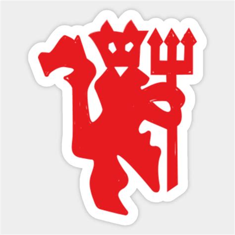 Red devils - Manchester United - Sticker | TeePublic