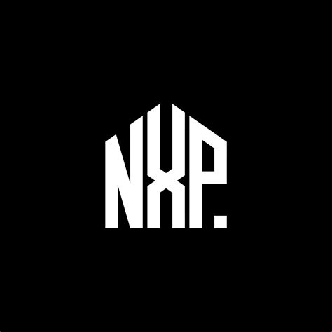 NXP letter logo design on BLACK background. NXP creative initials letter logo concept. NXP ...