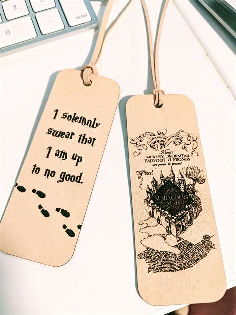 First Glowforge Project: Harry Potter Bookmarks