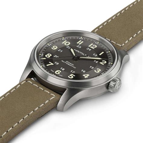 Hamilton Khaki Field Automatic Brown Leather Men's Watch H70545550