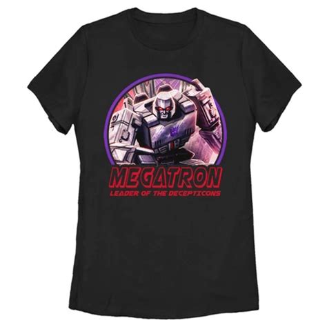 Women's Transformers Megatron Decepticons Leader T-shirt - Black - Small : Target