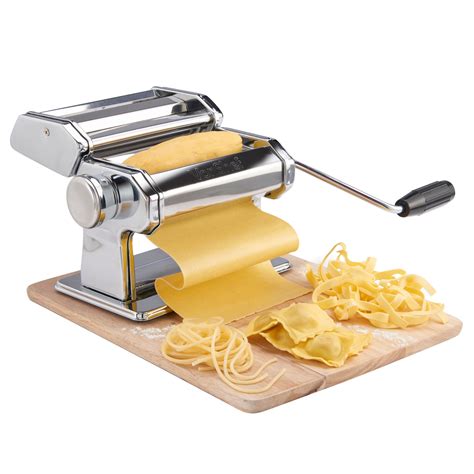 VonShef 3 in 1 Stainless Steel Pasta Roller Maker Machine with 3 Cut ...