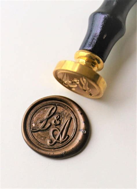 Personalized Initials wax seal stamp/Custom monogram wedding seals | Etsy