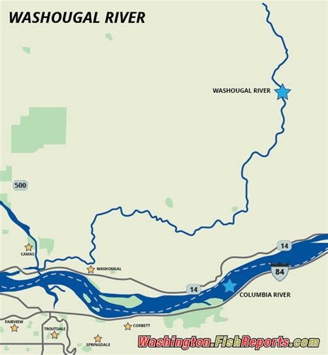 Washougal River - Fish Reports & Map