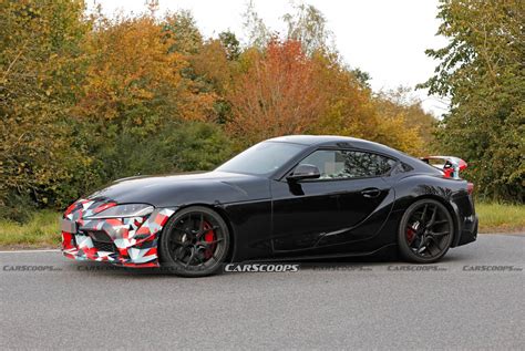 2025 Toyota Supra GRMN Spied With Canards And Rear Wing, Could Pack BMW M4 Power | Carscoops