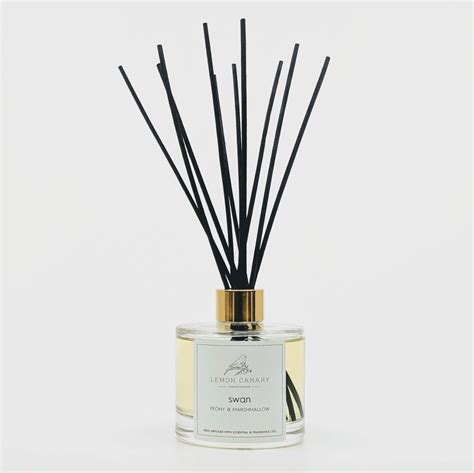 Essential Oil Reed Diffusers | 24+ Scents | Eco Plant Base | Lemon Canary