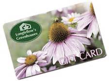 Gift Cards - Longfellow's Greenhouses