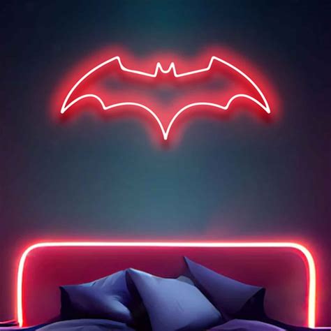 Neon Light Batman Sign - Embrace the Dark Knight with Neon Brilliance ...