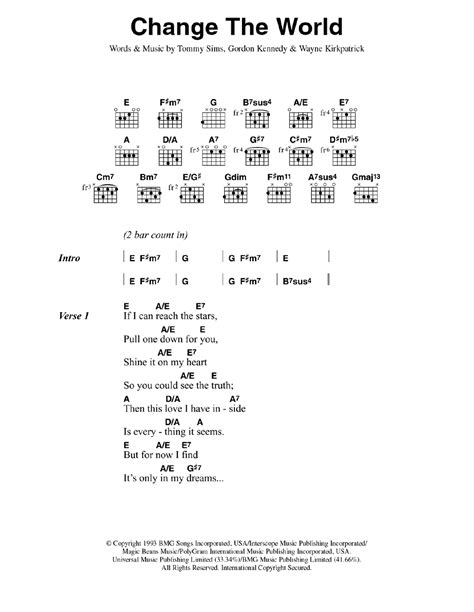 Change The World by Eric Clapton - Guitar Chords/Lyrics - Guitar Instructor