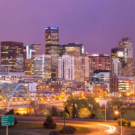 Denver Night Skyline Wall Art | Photography