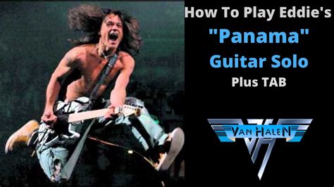 Van Halen Panama Guitar Solo Tutorial - YouTube