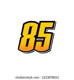 Number Vector Sports Racing Number 85 Stock Vector (Royalty Free) 2223878021 | Shutterstock