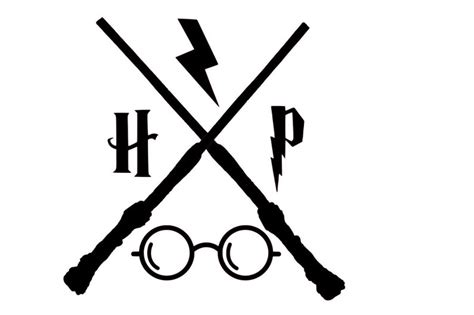 Harry Potter HOGWARTS Crossed Wands SVG | Etsy