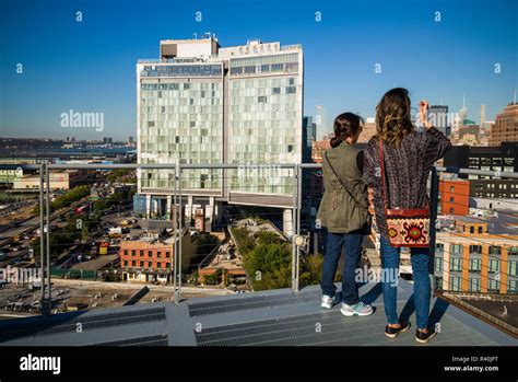 USA, New York City, Lower Manhattan, Standard Hotel, elevated view Stock Photo - Alamy