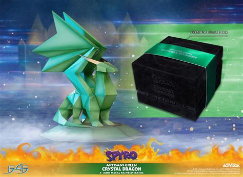 Pre-Order Now | Spyro™ Artisans Green Crystal Dragon | First 4 Figures