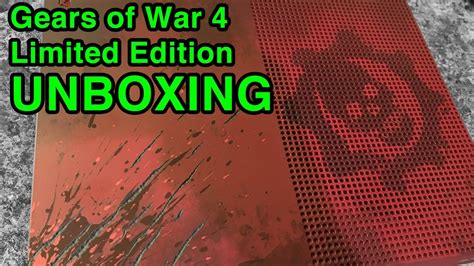 Gears of War 4 Xbox One S Unboxing - Limited Edition Bundle - YouTube