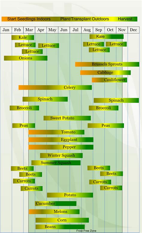 Zone 8 Vegetable Planting Calendar/Schedule - VeggieHarvest.com