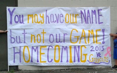 Homecoming football banner | Cheer signs, Cheerleading signs, Football banner