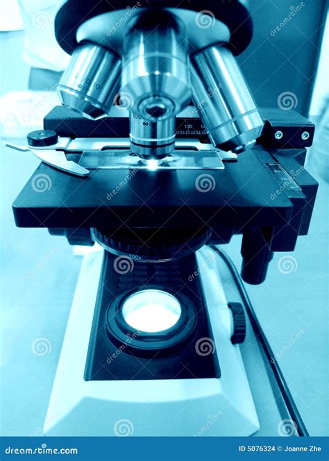 Microscope Science Laboratory Stock Photo - Image of experiment, hands: 5076324