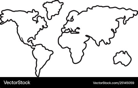 Blank Continent Map Printable