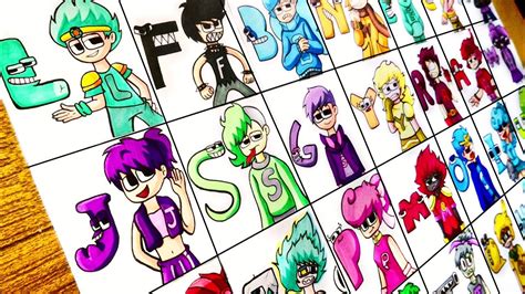 Drawing Pibby Alphabet Lore Real Life Lowercase Humanized Alphabet ...