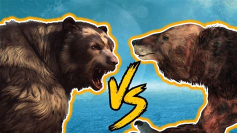 Short Faced Bear VS Giant Ground Sloth - Size Comparison - YouTube