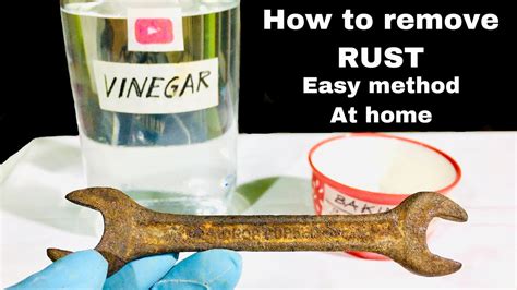 How to Remove RUST Using VINEGAR At Home | Easy Method its 100% Working - YouTube