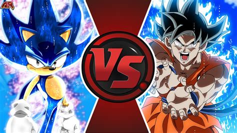 SONIC vs GOKU! ANIME MOVIE! (Sonic The Hedgehog vs Dragon Ball Super) Cartoon Fight Animation ...