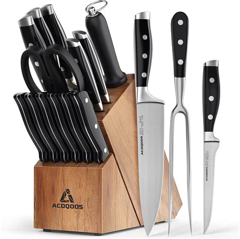 Knife Set, 17 Pcs Knife Set For Kitchen With Block, | Ubuy Philippines