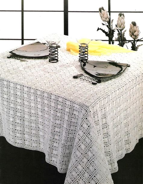 Vintage Crochet PATTERN Tablecloth - Etsy