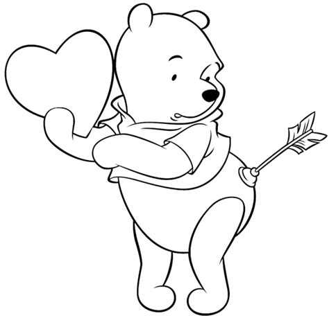 Winnie The Pooh Valentines Day Coloring Pages | Valentine coloring pages, Valentines day ...