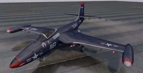 McDonnell F2H-2 Banshee 3D Model by ChipBassChaos