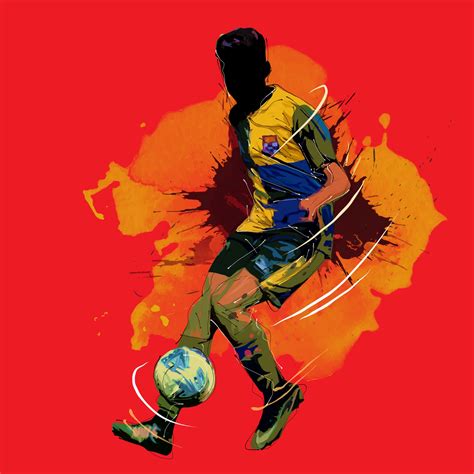 football soccer splash painting silhouette 2335315 Vector Art at Vecteezy