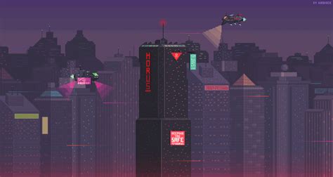 √ Pixel Art Cityscape