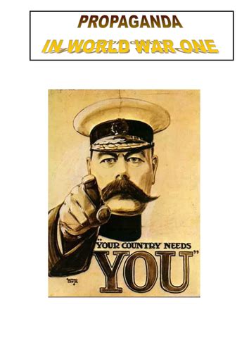 WW1 propaganda | Teaching Resources