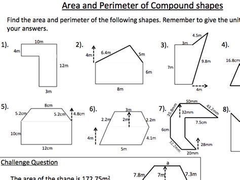 20++ Compound Shapes Worksheet – Worksheets Decoomo