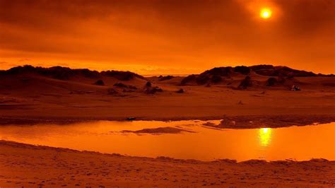 Orange Background Desert HD Orange Aesthetic Wallpapers | HD Wallpapers ...