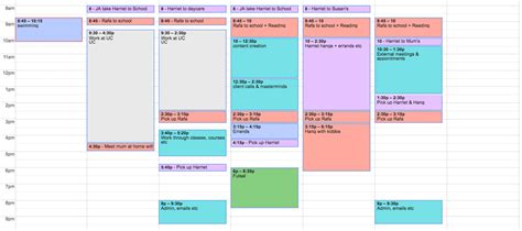 Setting up your weekly schedule in Google Calendar » The Makers Collective