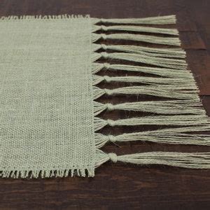 SAGE GREEN Premium Burlap Table Runner With 5 Knotted Fringe - Etsy