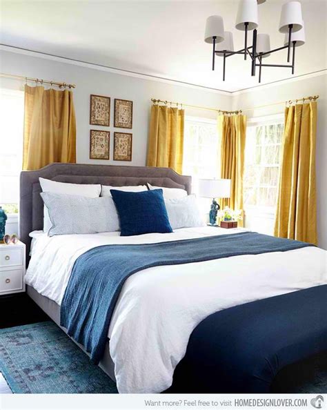 15 Gorgeous Blue and Gold Bedroom Designs Fit for Royalty | Navy blue bedrooms, Unique ceiling ...