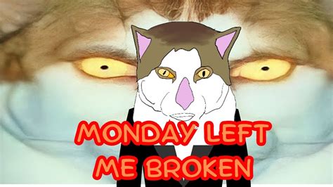 Monday left me broken | (Cat Animation Meme) - YouTube