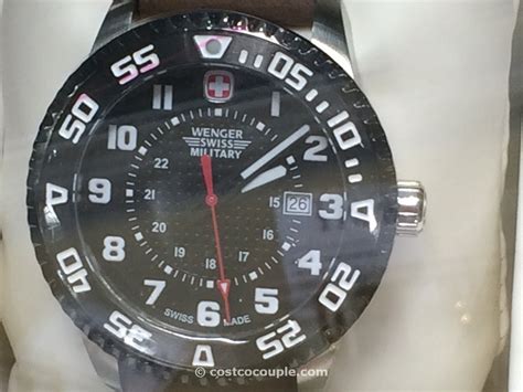 Wenger Swiss Military Stainless Steel Leather